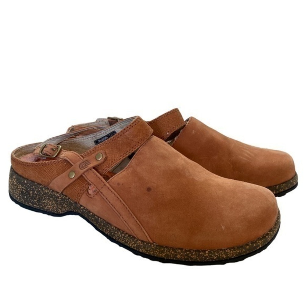 Teva Ventura Brown Nubuck Slingbacks Clogs Pump Shoes Womens Sz 37